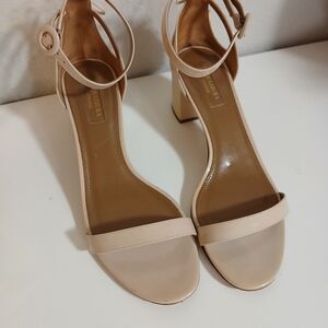 Aquazzura Nude Ankle Strap‎ Heels